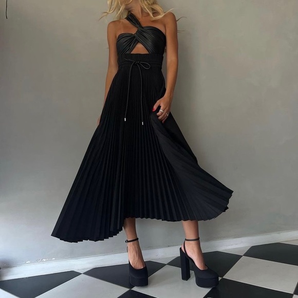 Zara chunky platform heels black satin - Picture 3 of 15